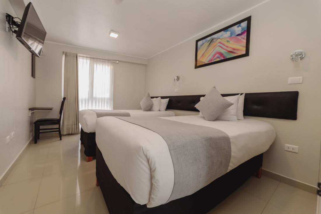 Habitacion doble dos camas excelente para amigos